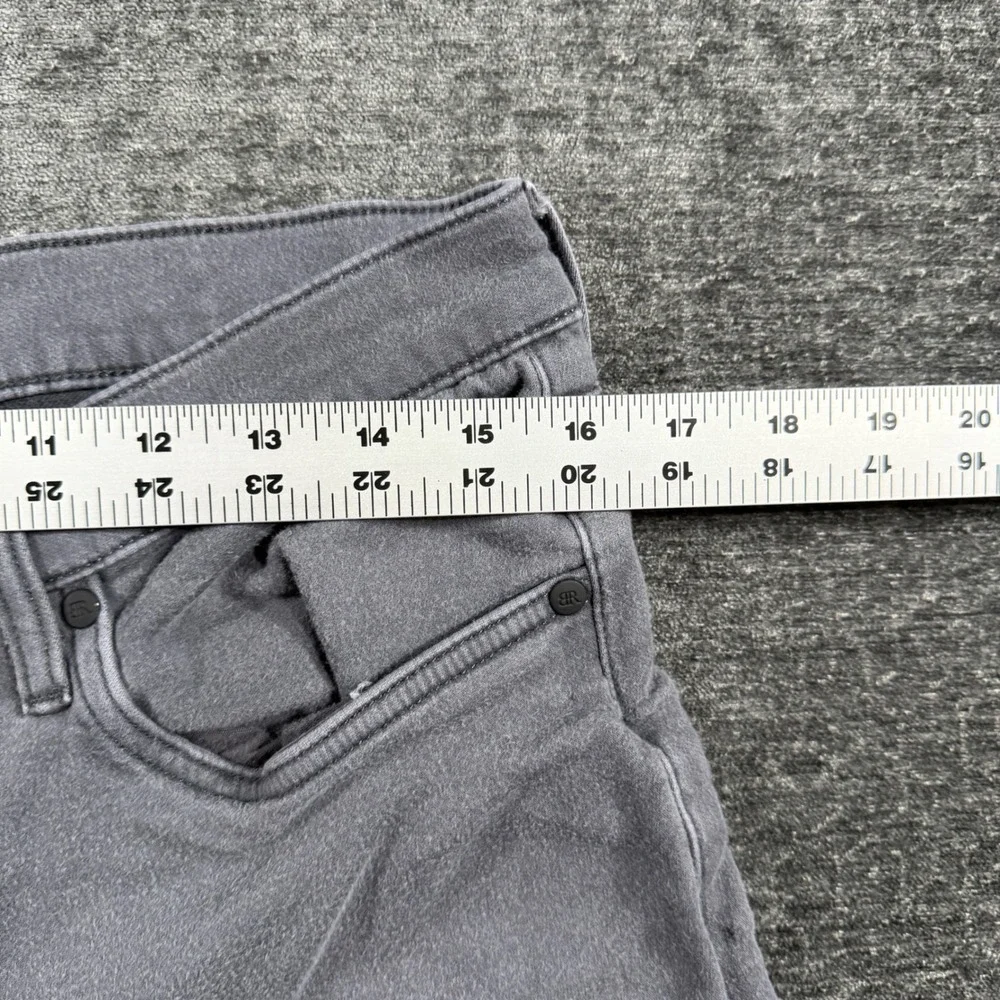 Banana Republic Mens Grey Slim Straight Stretch Jeans 32x34 Low Rise Denim